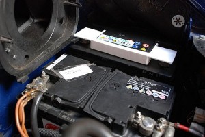 Be cautious of chemicals at battery charging stations