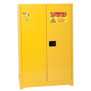 Keep flammable liquids safe with a storage cabinet