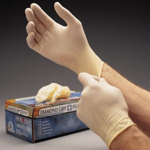Textured Microflex® gloves give workers maximum grip