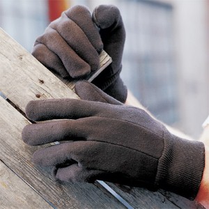 NS® Economy Weight Standard Size Brown Jersey Work Gloves deliver comfortable protection