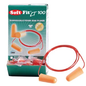 NS® Soft Fit® LT 100 ear plugs are comfortable and easy to spot
