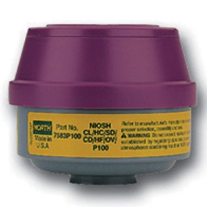 Maintain respiratory protection against harmful vapors with respirator cartridges