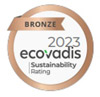 Bronze 2023 Ecovadis sustainability rating medal