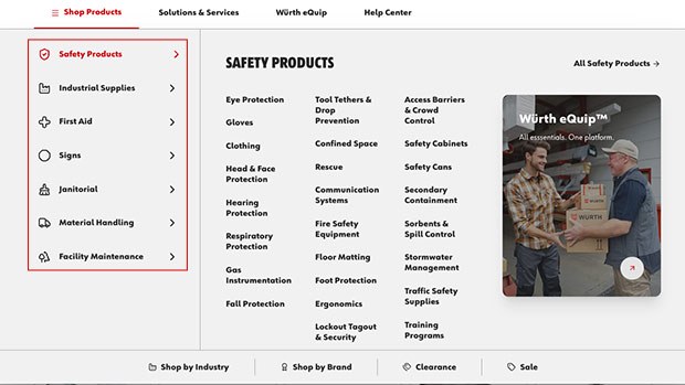 updated shop by category